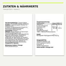 Coenzym Q10 + Vitamin C – Energy & Cellular Performance Support