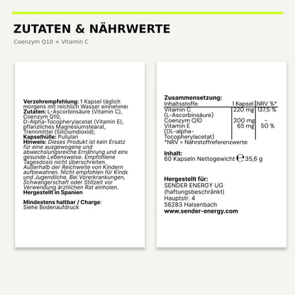 Coenzym Q10 + Vitamin C