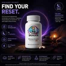 Ginseng-Komplex - Hochwertige Ginseng Ergänzung für mehr Balance und Stabilität - SENDER ENERGY