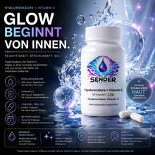 Hyaluronsäure Vitamin C Kapseln für strahlende Haut und optimale Hydratation - SENDER ENERGY