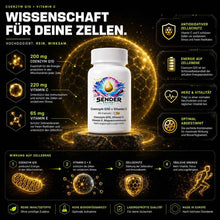 Coenzym Q10 mit Vitamin C - Natürliche Unterstützung für Energie & Gesundheit - SENDER ENERGY