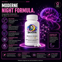 Melatonin zur Schlafverbesserung: Melatonin-Komplex für besseren Schlaf und Entspannung - SENDER ENERGY