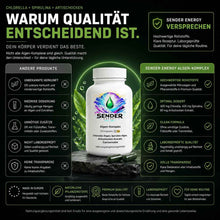 Algen-Komplex Nahrungsergänzung für Gesundheit und Wohlbefinden - Natürliche Ernährungslösung - SENDER ENERGY
