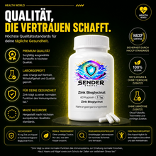 Zink Bisglycinat Kapseln für optimale Gesundheit und Vitalität - SENDER ENERGY