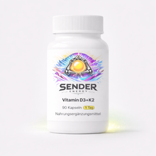 Vitamin D3 K2 MK7 Kapseln für optimale Gesundheit und Immunsystem Unterstützung - SENDER ENERGY