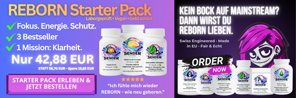 SENDER ENERGY REBORN SERIES Deal: Multivitamin-Komplex 120-Kapseln für nur 22,90 EUR.