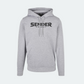 Grauer SENDER ENERGY Hoodie für Downhill-Biker und Extremsport-Enthusiasten, kombiniert Style und Komfort