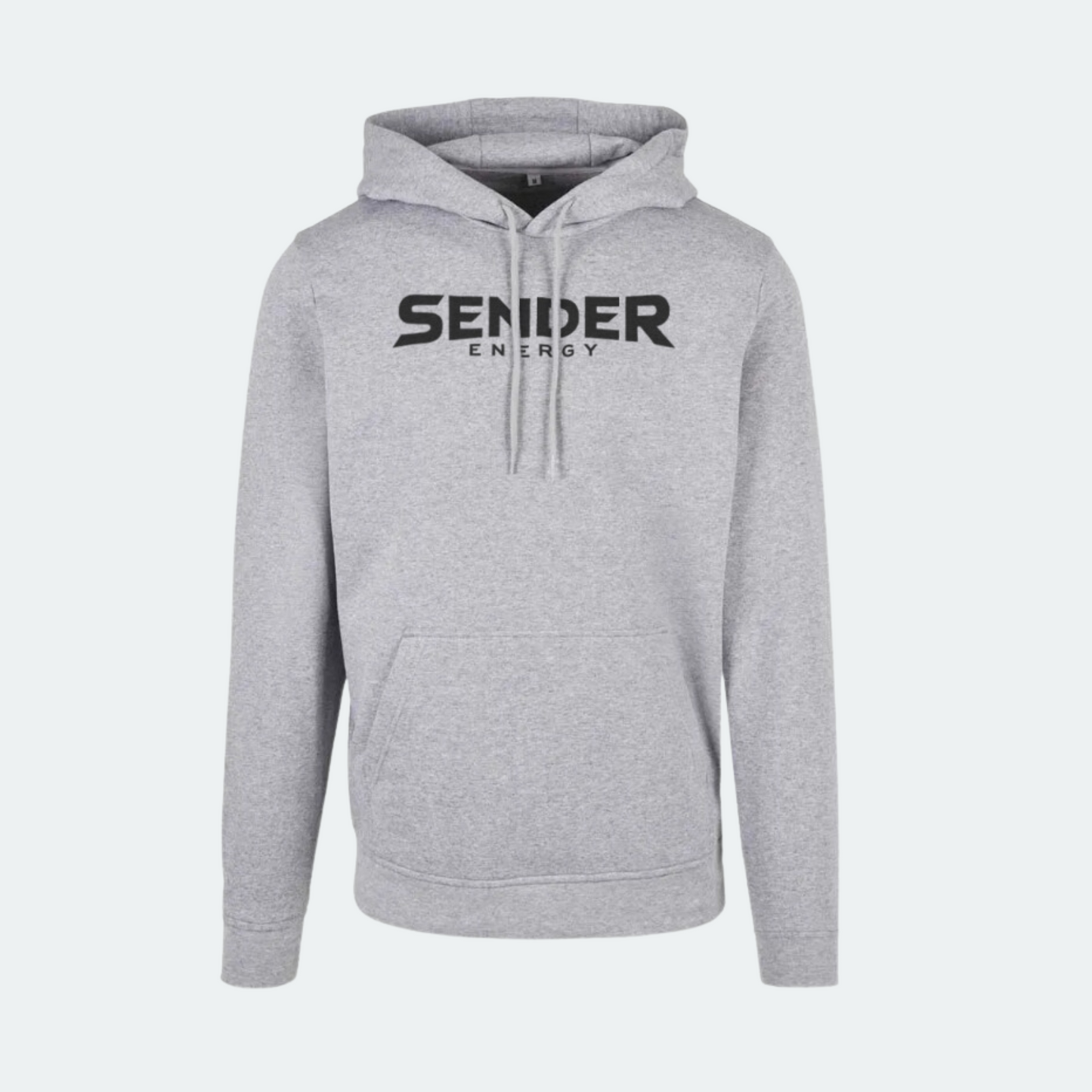 Grauer SENDER ENERGY Hoodie für Downhill-Biker und Extremsport-Enthusiasten, kombiniert Style und Komfort