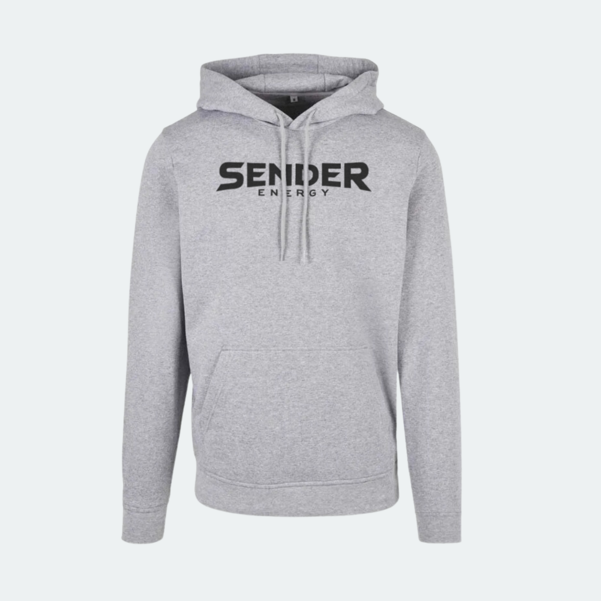 Grauer SENDER ENERGY Hoodie für Downhill-Biker und Extremsport-Enthusiasten, kombiniert Style und Komfort