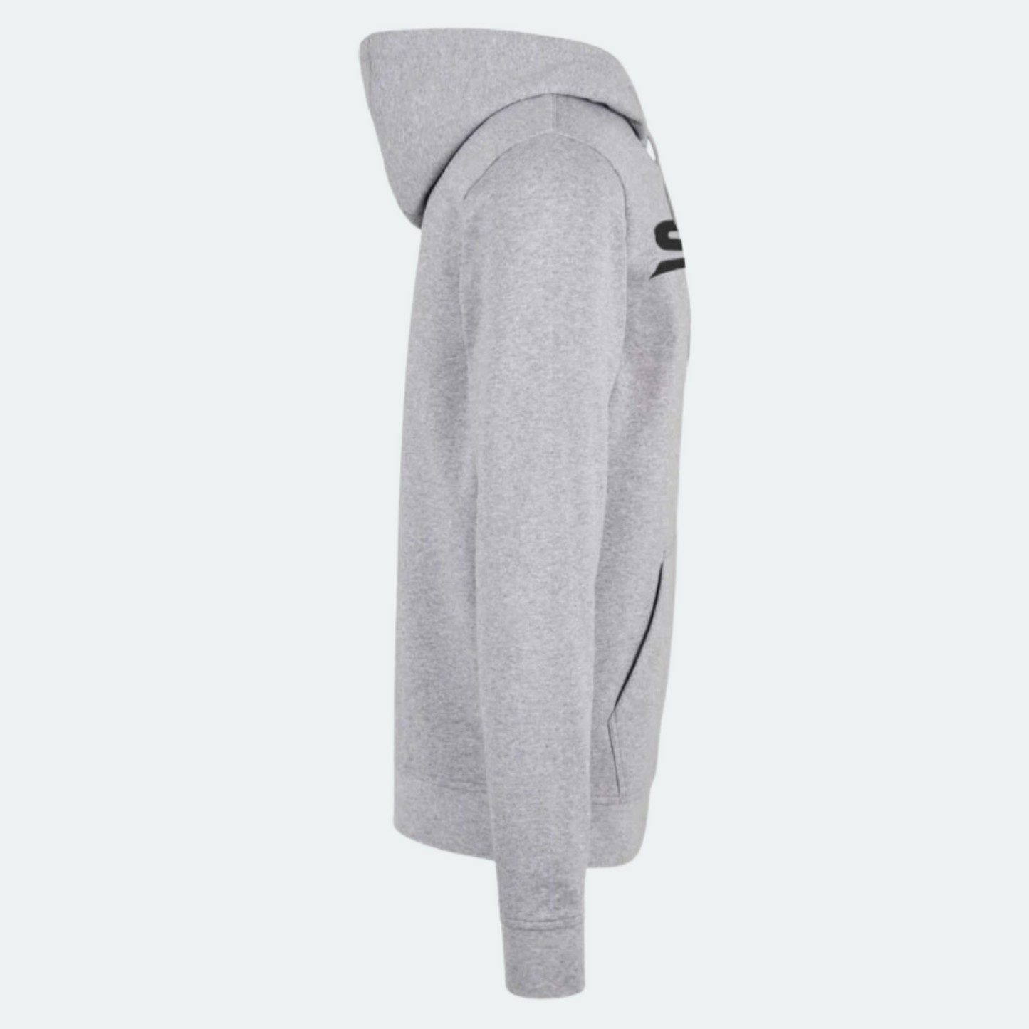 Grauer SENDER ENERGY Hoodie, Seitenansicht, perfekter Begleiter für Extremsport und Freizeit