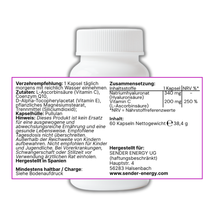 Coenzym Q10 mit Vitamin C - Natürliche Unterstützung für Energie & Gesundheit - SENDER ENERGY