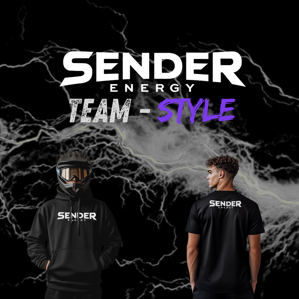 SENDER ENERGY Team Style: Werde Teil des Teams - Trage die Mission